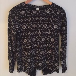 Winter print sweatshirt